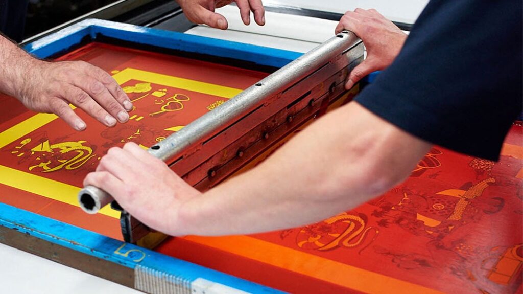 Screen printing technique printing procedure